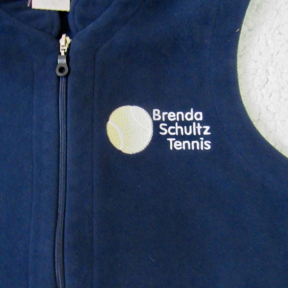 Bette & Court Blue Brenda Shcultz Womens Large Full Zipper Pockets Tennis Vest - Picture 9 of 9